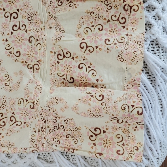 G.H. Bass & Co. Linen Cotton Floral Midi Skirt - Picture 16 of 17